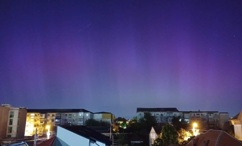 Aurora Boreală, văzută în Gorj